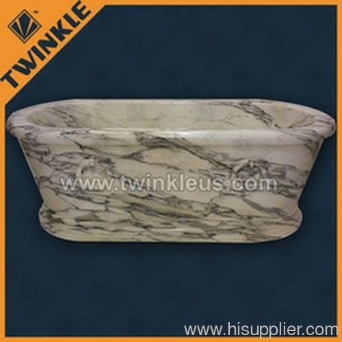 White Marble Stone Bathtub