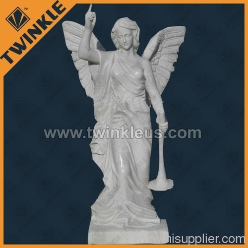 Carved Angel Stone Sculpture