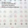 Custom Small Round Tamper Evident Stickers with Dates for Warranty Stickers