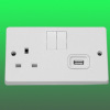 British wall USB plate / Socket