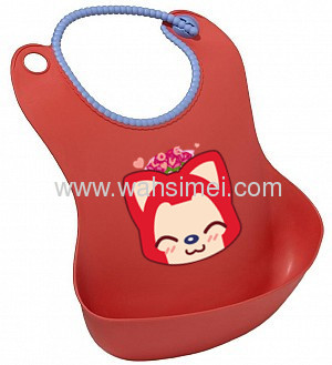 Much better than sew baby bib—fashion and newest silicone baby bib in wholesale