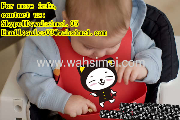 Much better than sew baby bib—fashion and newest silicone baby bib in wholesale