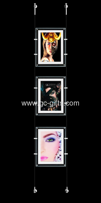 Wallmounted slim led poster frame A2 size
