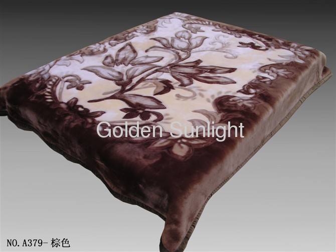 blanket wholesale : 100% polyester Thick mink blanket &Raschel blanket polyester blanket 