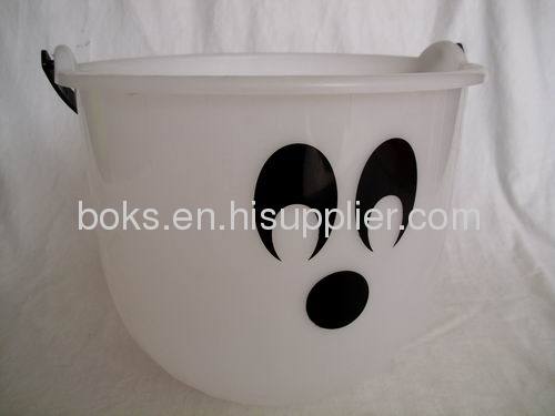 Halloween plastic buckets handle