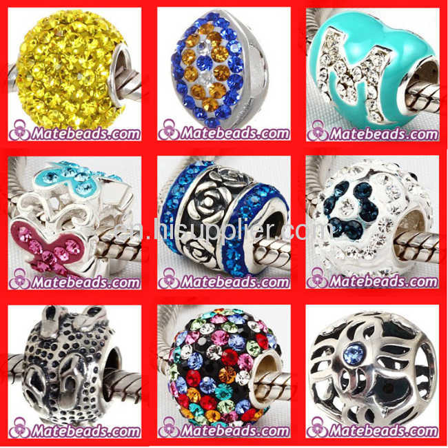 Wholesale 925 Silver Animal Beads european Dog Charm Fit Bracelets