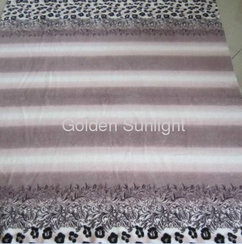 100% polyester printed soft feeling flannel fleece blanket