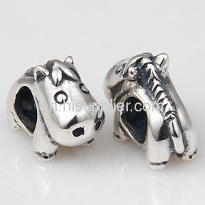 European Sterling Silver 925 european Style Hippo Animal Beads Cheap