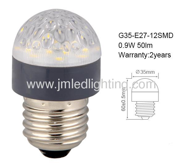 0.8w g35 led bulb light e27 50lm