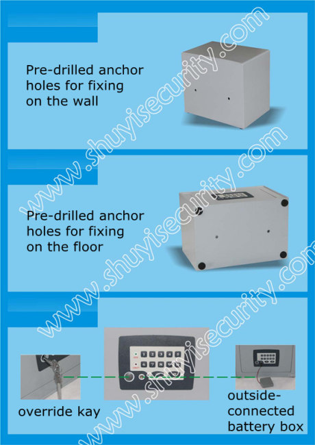 excellent electronic laser cutting safe with electrical shocker door