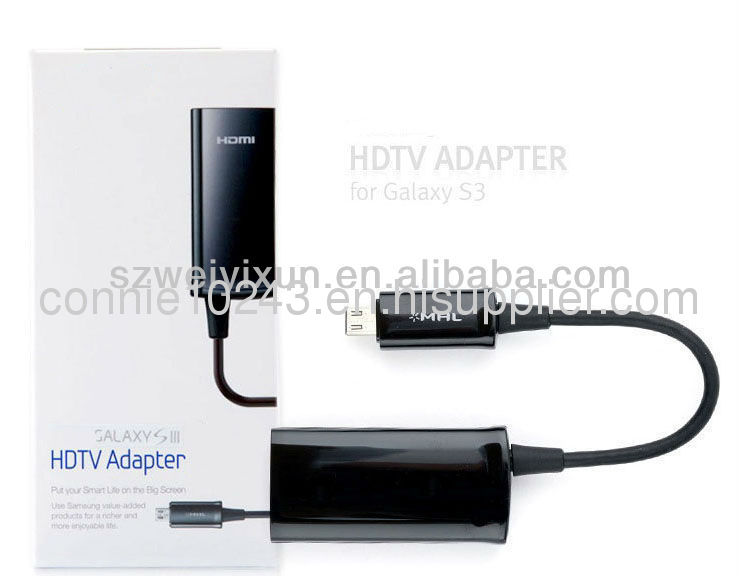 2013 Hot Sale for Samsung S3/Note 2 HDTV hdmi cable