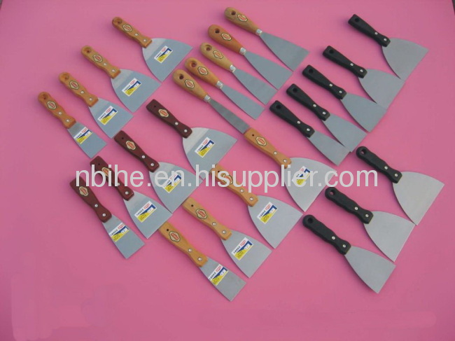 High quality putty knife scraper paint with wooden handle