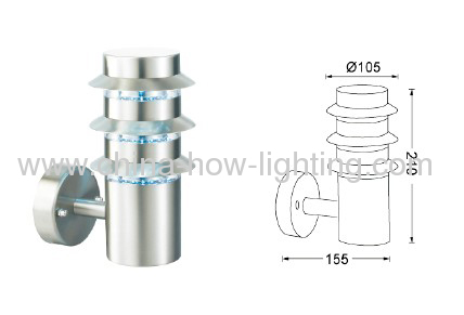 Steel Stainless IP44 LED Wall Lamp with 36pcs SMD Epistar Chips with Shadow