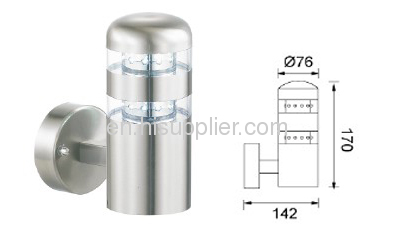 Steel Stainless LED Wall Lamp with 16pcs SMD Epistar Chips IP44