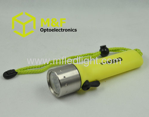 Professional CREE Q5 waterproof diving flashlight