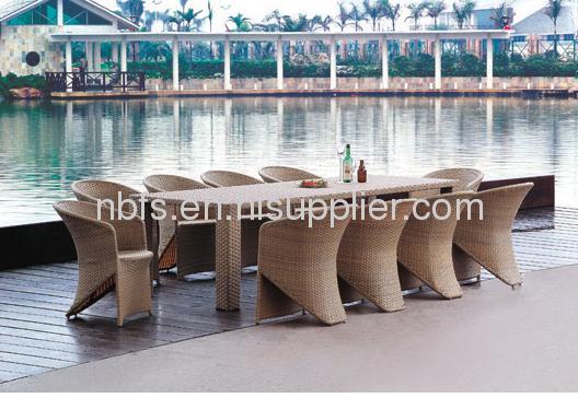 Patio Furniture Garden Wicker Dinning Sets