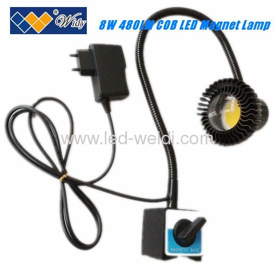 8w LED work light industrial flood spot lamp cob led machine lamp with strong magnetic base High Bright