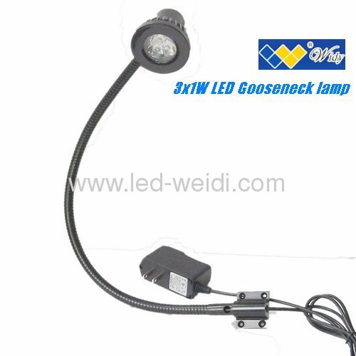 3X1W 3000k warm white LED Wall spot lighting Bendable Bright Light Bracket Kit with US plug 120v