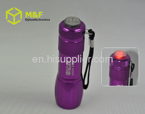 aaa battery led flashlight with warning function