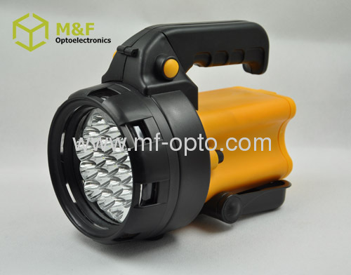 19LED lead-acid battery rechargeable handheld spotlight