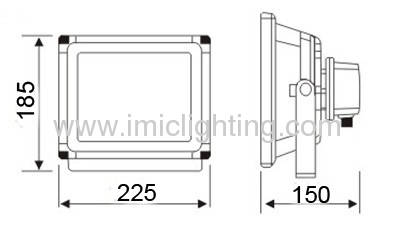 30W COB LED Flood Light IP65 Aluminium Die-casting body 