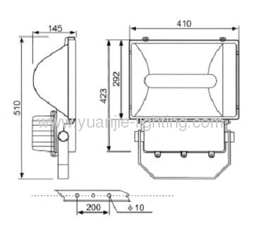 High-quality Bridge 400w E40 floodlight