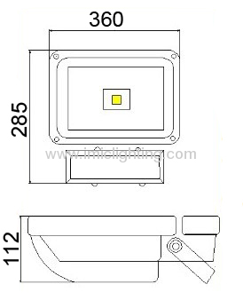 High quality 80W COB LED Flood Light with Aluminium Die-casting body