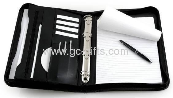 White pu leather A4 organizers 