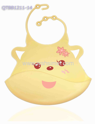 Silicone waterproof drool bibs for baby in wholesale