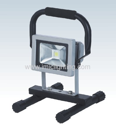 Portable 10W Aluminium LED Flood light IP65 tempered glass