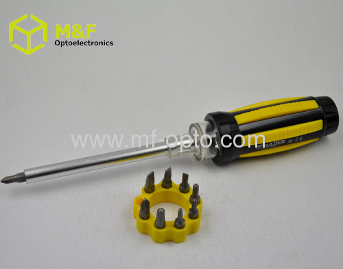 Ningbo 9 LED Multi function magnetic screwdriver with light