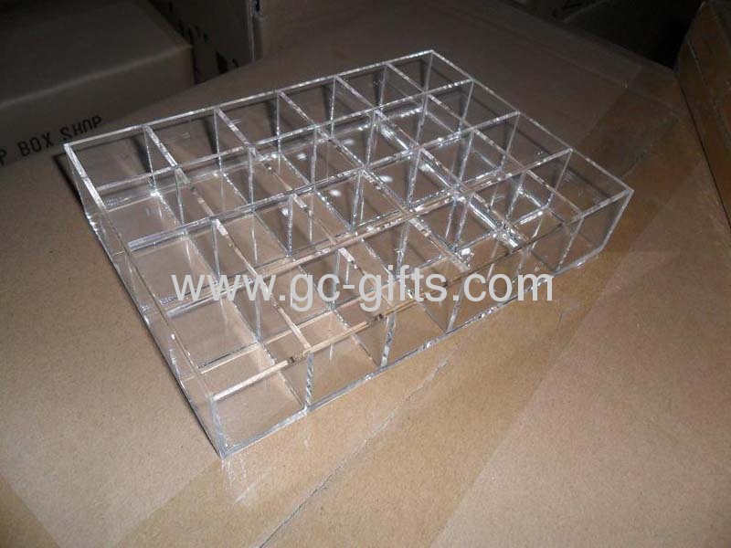 Multi-functional tabletop acrylic makeup storage boxes 
