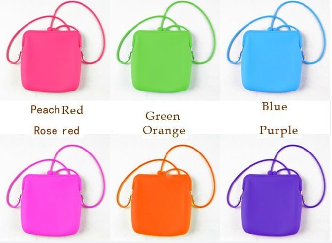 2013 Portable cosmetic rubber silicone handbag for women