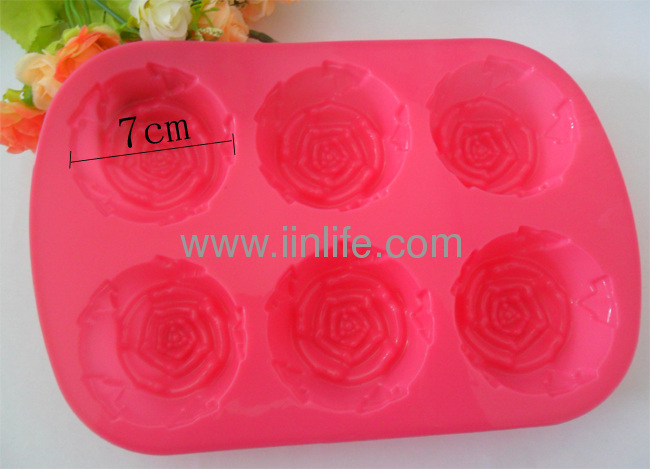 1PCS Rose shape Candy Silicone Mold Baking Trays Fondant Cake Decorating