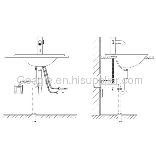 Integrated Automatic Sensor Basin Faucet 8904D