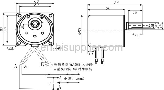 120v AC 1500v/min 13wcw/ccwsynchronous motor