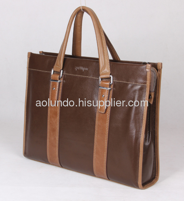 Wholesale designer genuine leather handbag for men