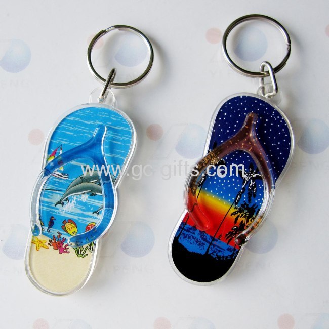 Promotional acrylic picture key ring