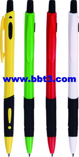 High quality promotional ballpoint pen with rubber grip