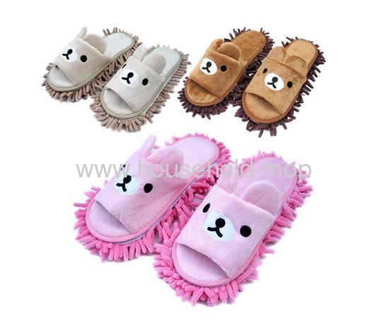 slippers for microfibre chenille lazy man floor cleaning slipper