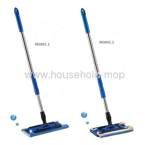 household microfiber wet mop clip dust mop with steel handle