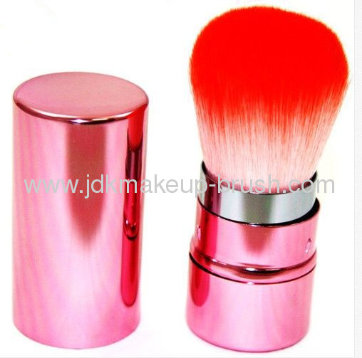 Shiny Pink Color Retractable Makeup brush