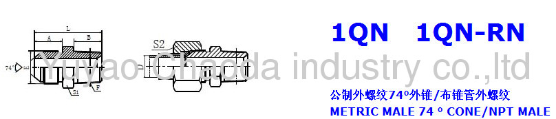 METRIC MALE 74° CONE NPT MALE