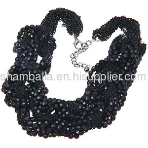 Fashion 2013 Ladies Costume Jewelry Ladies Necklace in Crystal Chunky Chain Wholesale