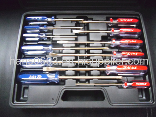 12 PCS Acetate handle screwdriver set