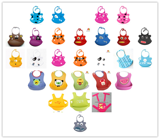 newest and practical silicon baby bibs