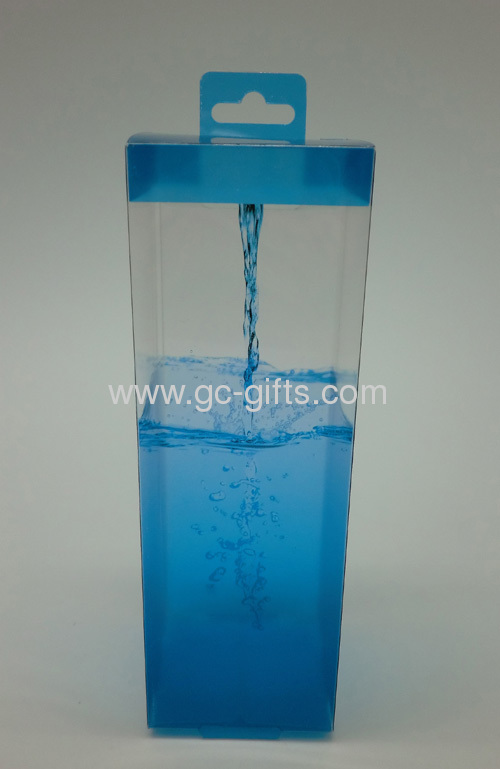 Clear plastic packaging boxes