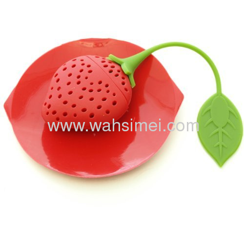 Fashion silicone products Heart shape tea infuser