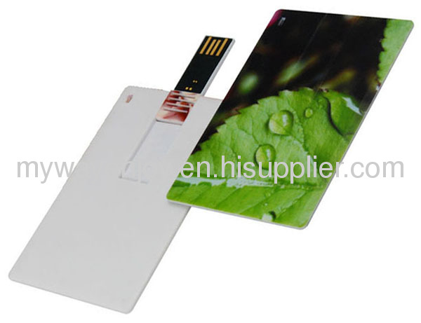 16GB Full printing slim credit card usb memory stick with real capacity