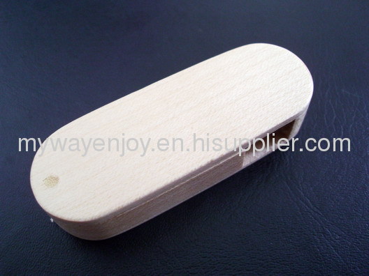Fashion wooden/bamboo usb memory stick with with engraved logo for promotion